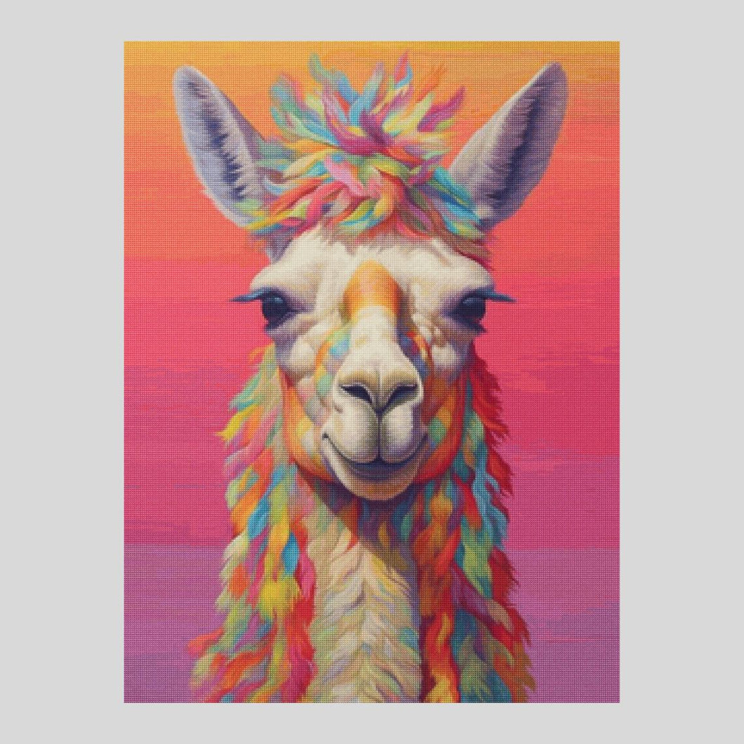 Hippie Llama - Diamond Art World
