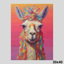 Load image into Gallery viewer, Hippie Llama 30x40 - Diamond Art World
