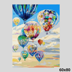 Hot Air Balloons Flight 60x80 - Diamond Painting