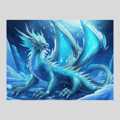 Ice Crystal Dragon - Diamond Painting