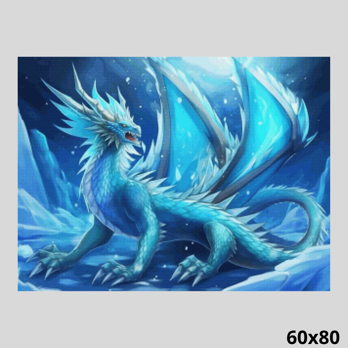 Ice Crystal Dragon 60x80 - Diamond Painting