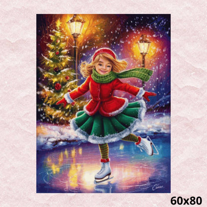 Ice skating 60x80 - Diamond Painting