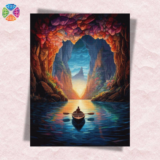 Kayaking Out Of the Cave - Diamond Painting