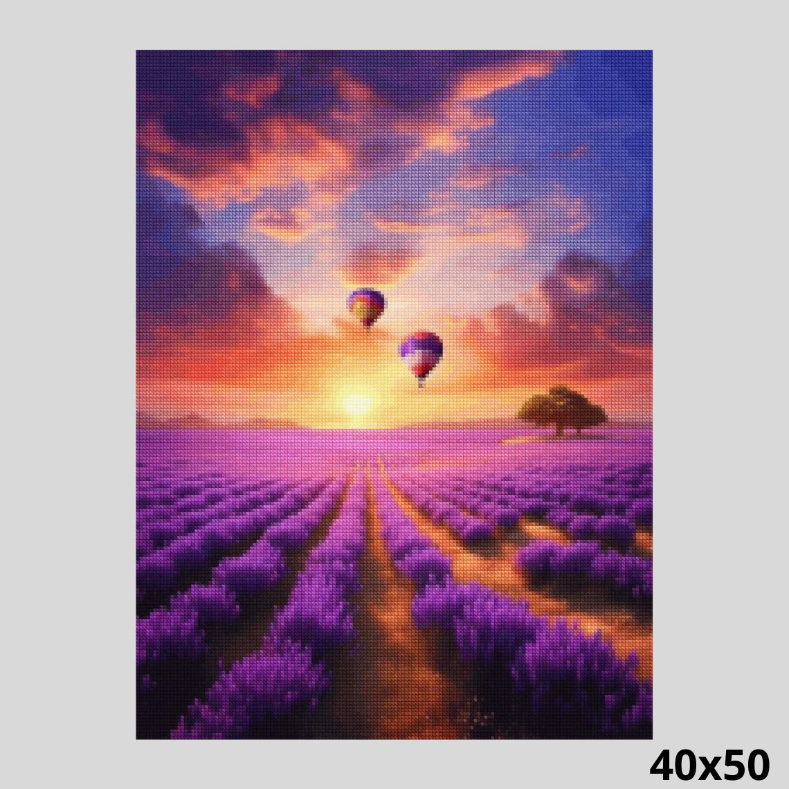 Lavender Balloons 40x50 - Diamond Painting
