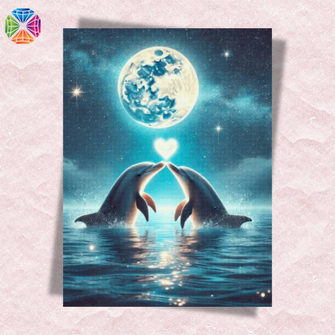 Lovely Dolphins - Diamond Painting