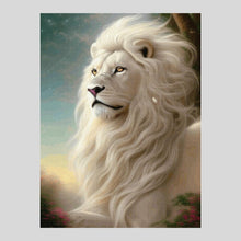 Load image into Gallery viewer, Majestic White Maned Lion - Diamond Painting
