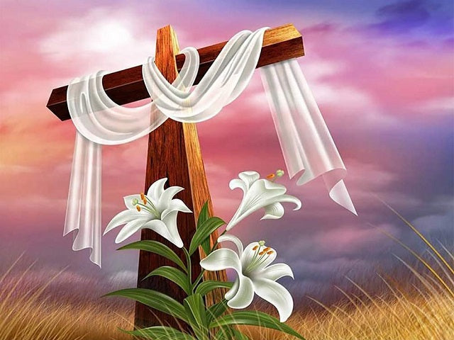 Shrouded Cross Diamond Painting Kit