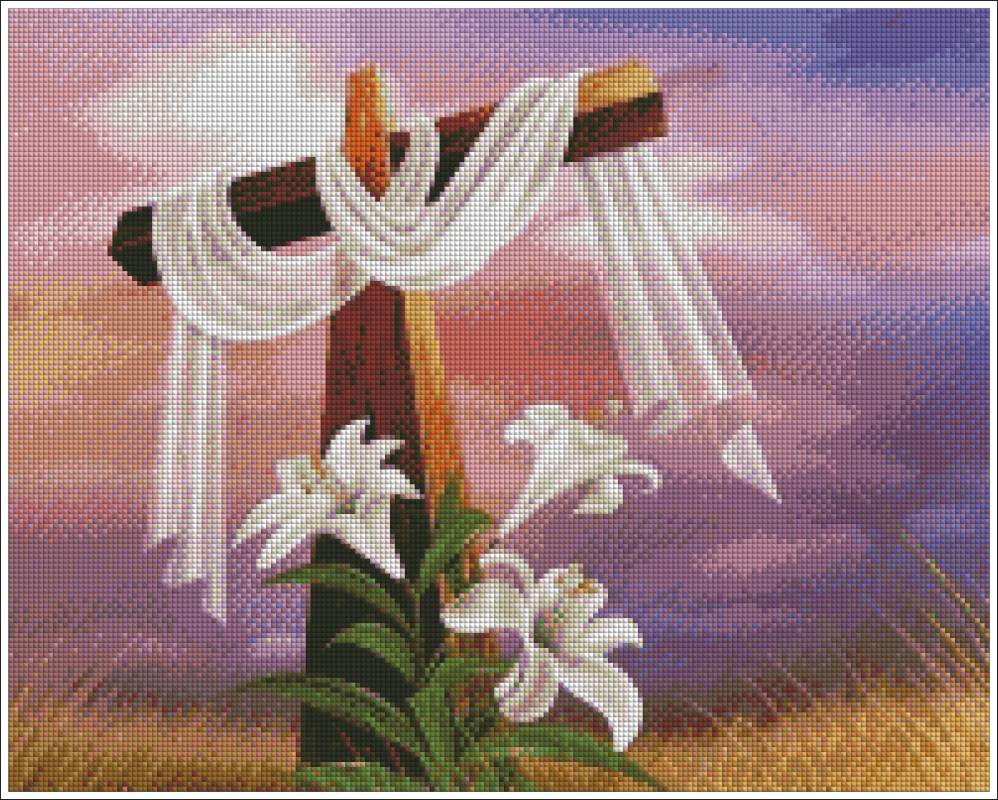 Shrouded Cross Diamond Art