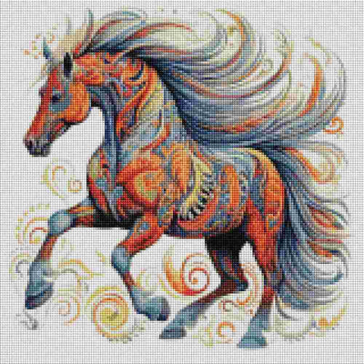 Mandala Horse - Diamond Art