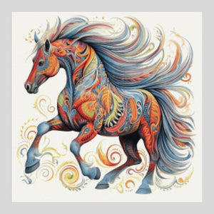 Mandala Horse - Diamond Painting