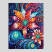 Load image into Gallery viewer, Mandala Lotus Flowers Diamond Painting
