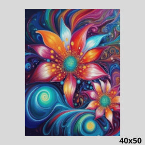 Mandala Lotus Flowers 40x50 Diamond Painting