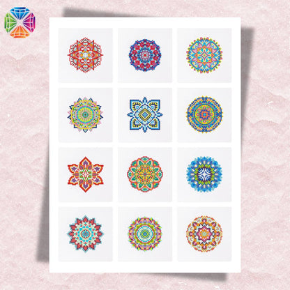 Mandala - Mini Diamond Painting 12 pcs