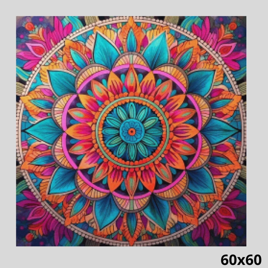 Mandala of Happiness 60x60 - Diamond Painting