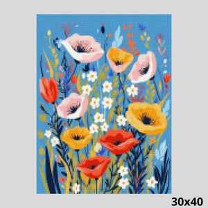 Meadow Flowers 30x40 - Diamond Art World