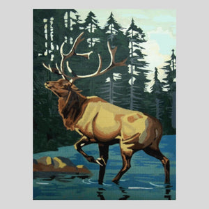 mighty elk - diamond painting