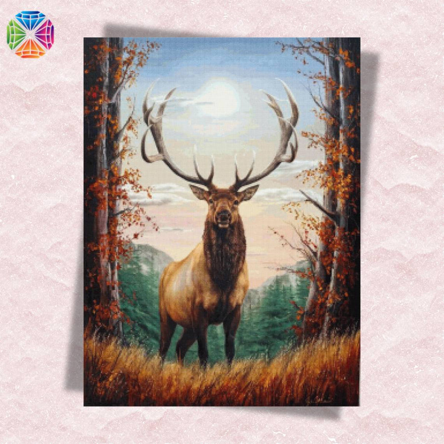 Mighty Elk in Forrest – Diamond Painting