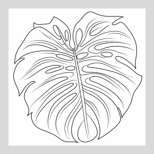 Monstera Leaf for Leftover Drills - Diamond Painting