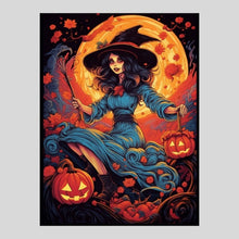 Load image into Gallery viewer, Moonlit Mystique Witch - AB Diamond Painting
