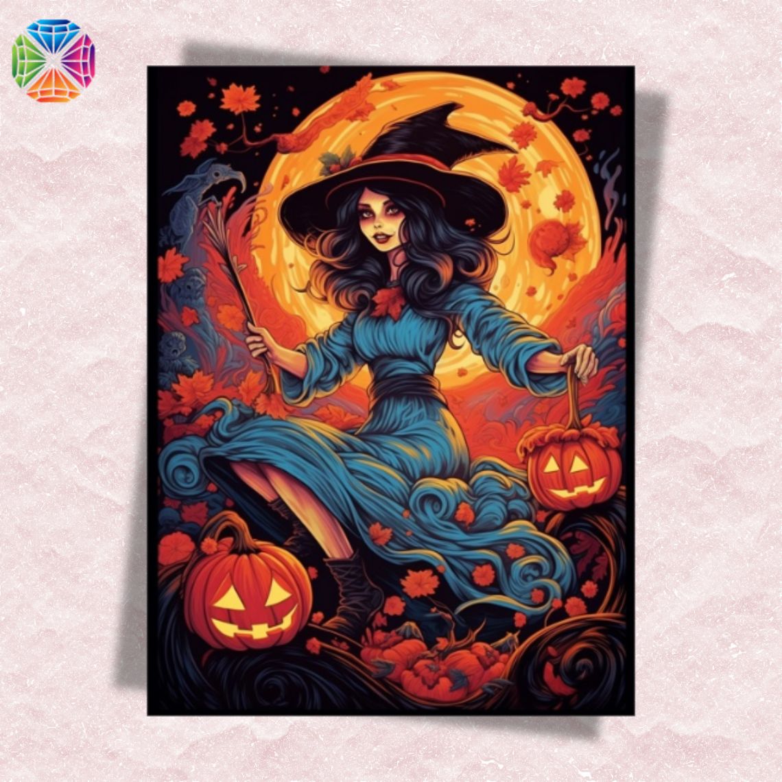 Moonlit Mystique Witch - AB Diamond Painting