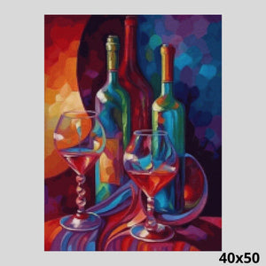 Mosaic Bottles 40x50 diamond Painting
