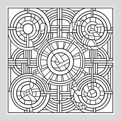Mosaic Tile Art - Leftover drills