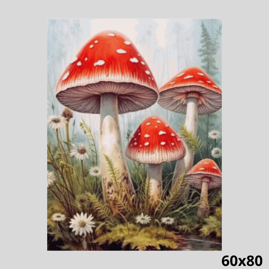 Mushrooms Diamond Art Kit – Diamond Art World Kits