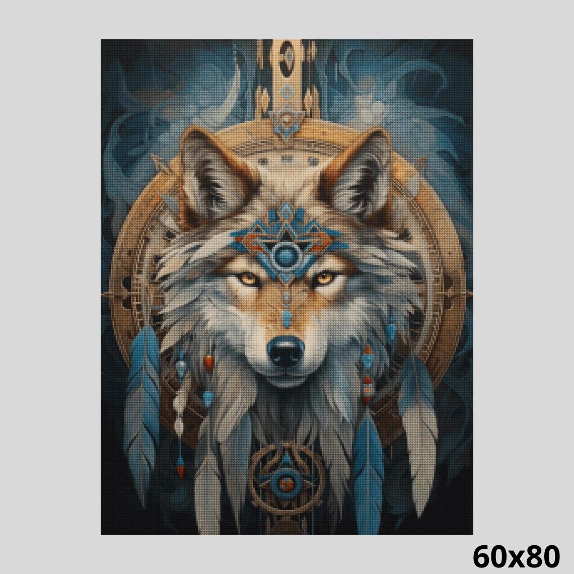 Mystic Wolf Dreamcatcher 60x80 - Diamond Art World