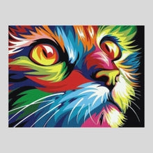 Load image into Gallery viewer, Neon Cat - Diamond Painting
