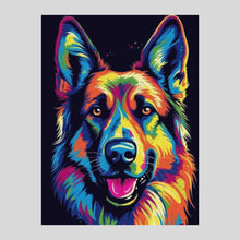 Load image into Gallery viewer, Neon dog Diamond Painting
