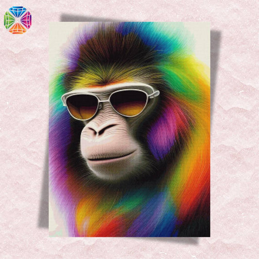 Neon Funky Gorilla - Diamond Painting