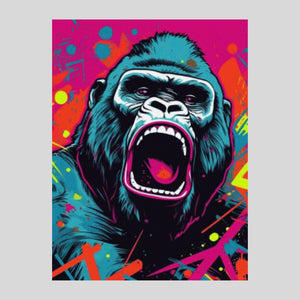 Neon Gorilla - Diamond Painting