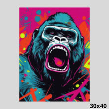Load image into Gallery viewer, Neon Gorilla 30x40 - Diamond Painting
