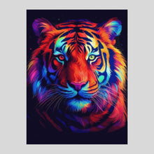 Load image into Gallery viewer, Neon Tiger - Diamond Painting
