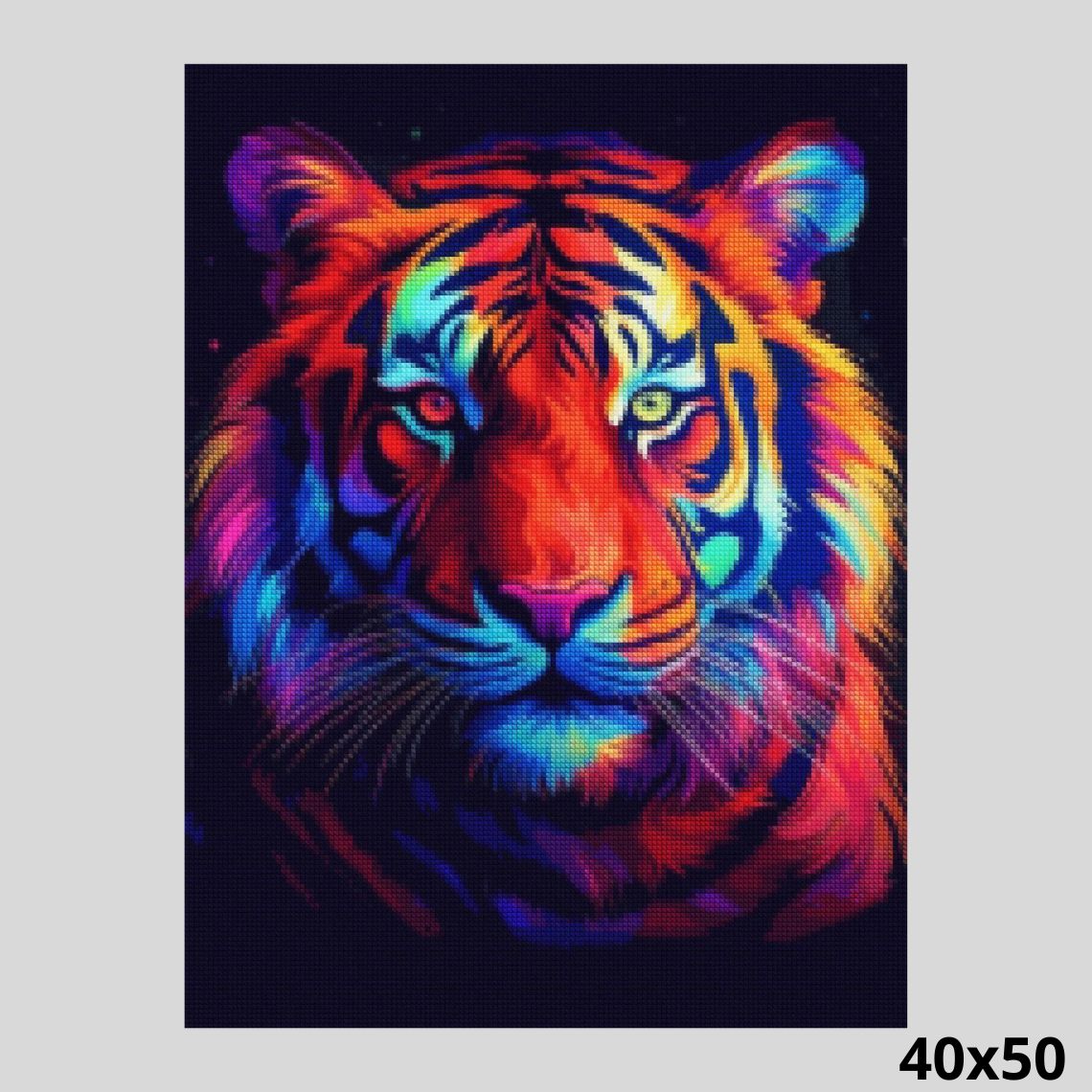 Neon Tiger 40x50 - Diamond Painting