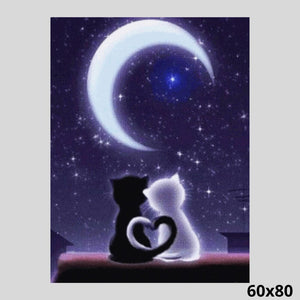 Night of the Cats Love 60x80 - Diamond Painting