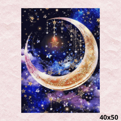 Ornamental Moon 40x50 - Diamond Painting