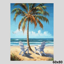 Load image into Gallery viewer, Beach and Palm 60x80 Diamond Painting
