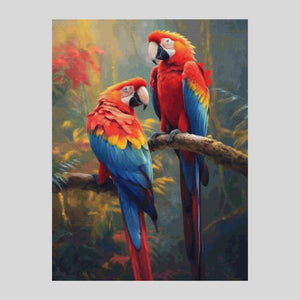 Parrots Diamond Painting