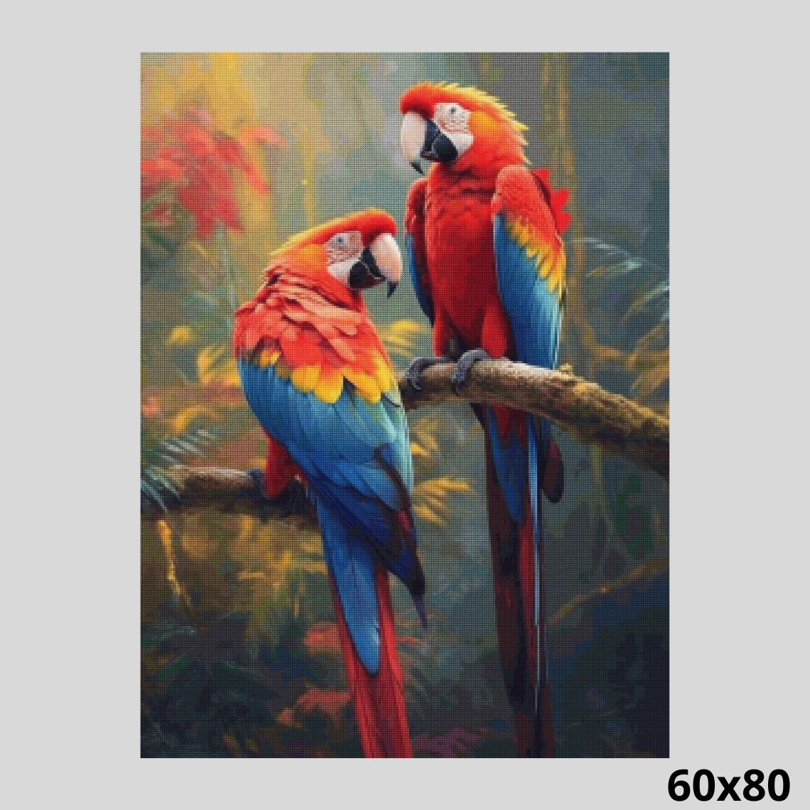 Parrots 60x80 Diamond Painting