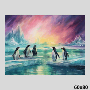 Penguins Meeting 60x80 - Diamond Art World