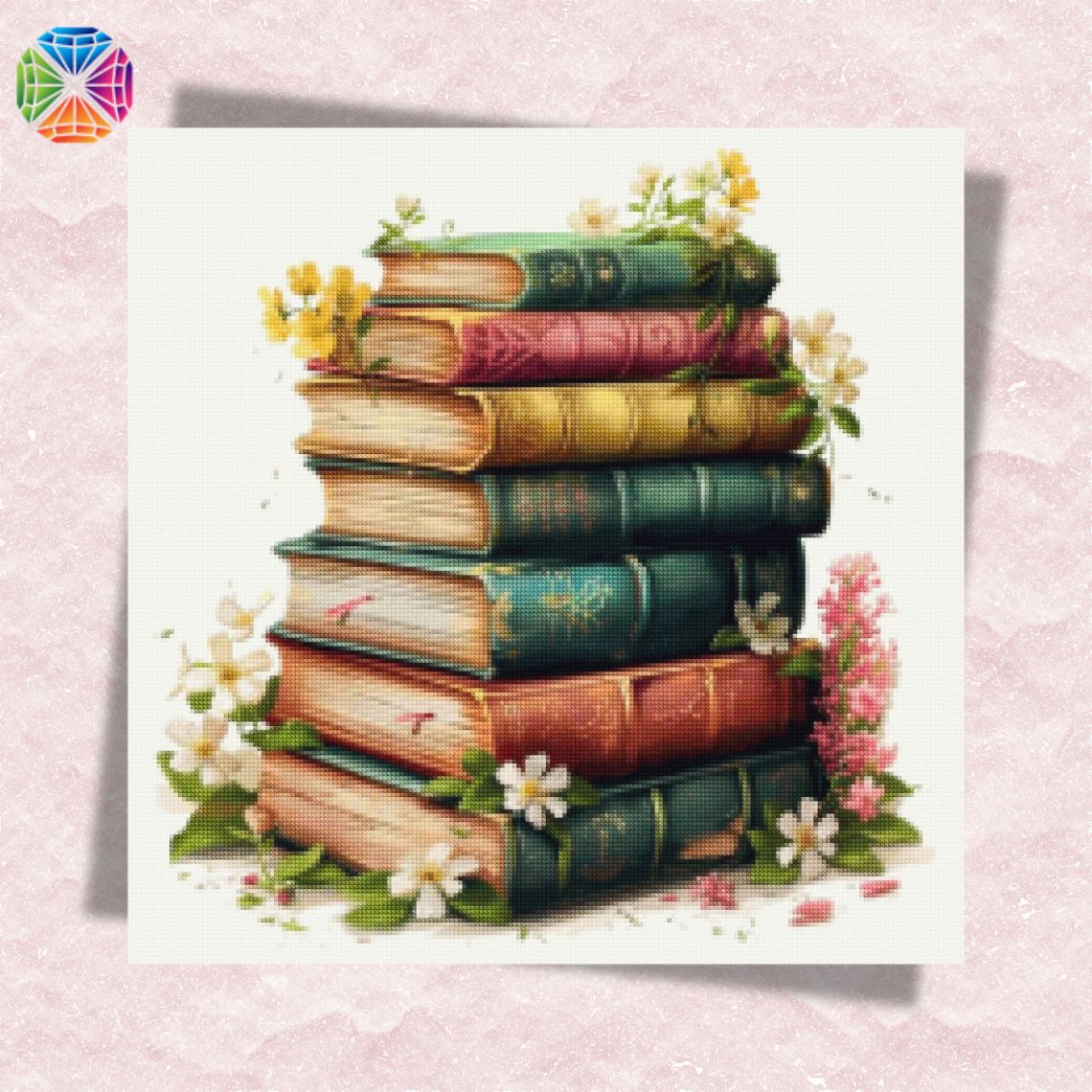 Pile of Books - Diamond Painting