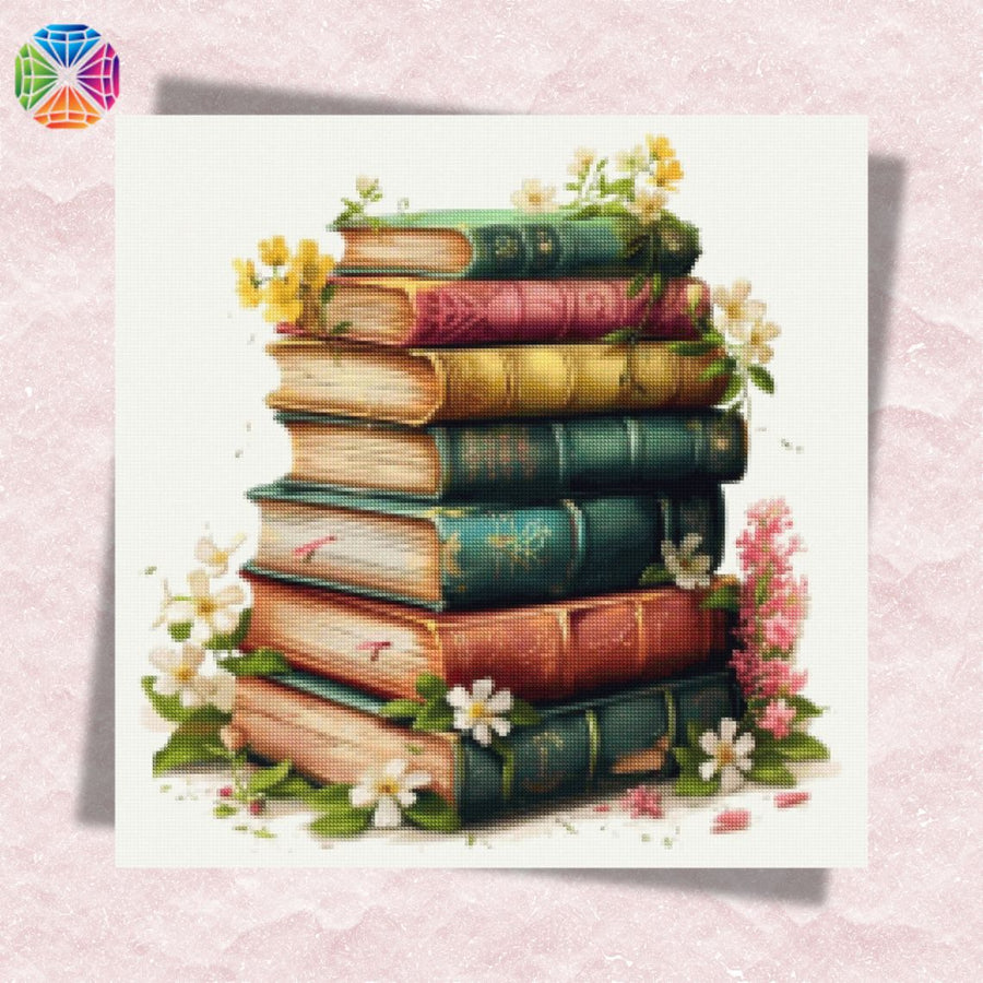 Pile of Books – Diamond Painting