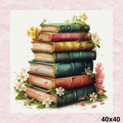 Pile of Books 40x40 - Diamond Painting