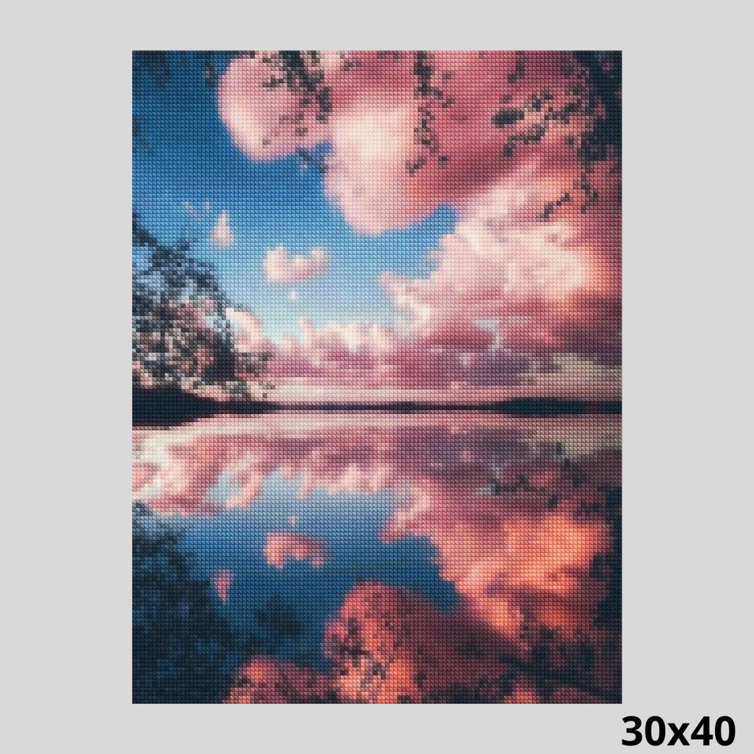 Pink Clouds 30x40 - Diamond Art World