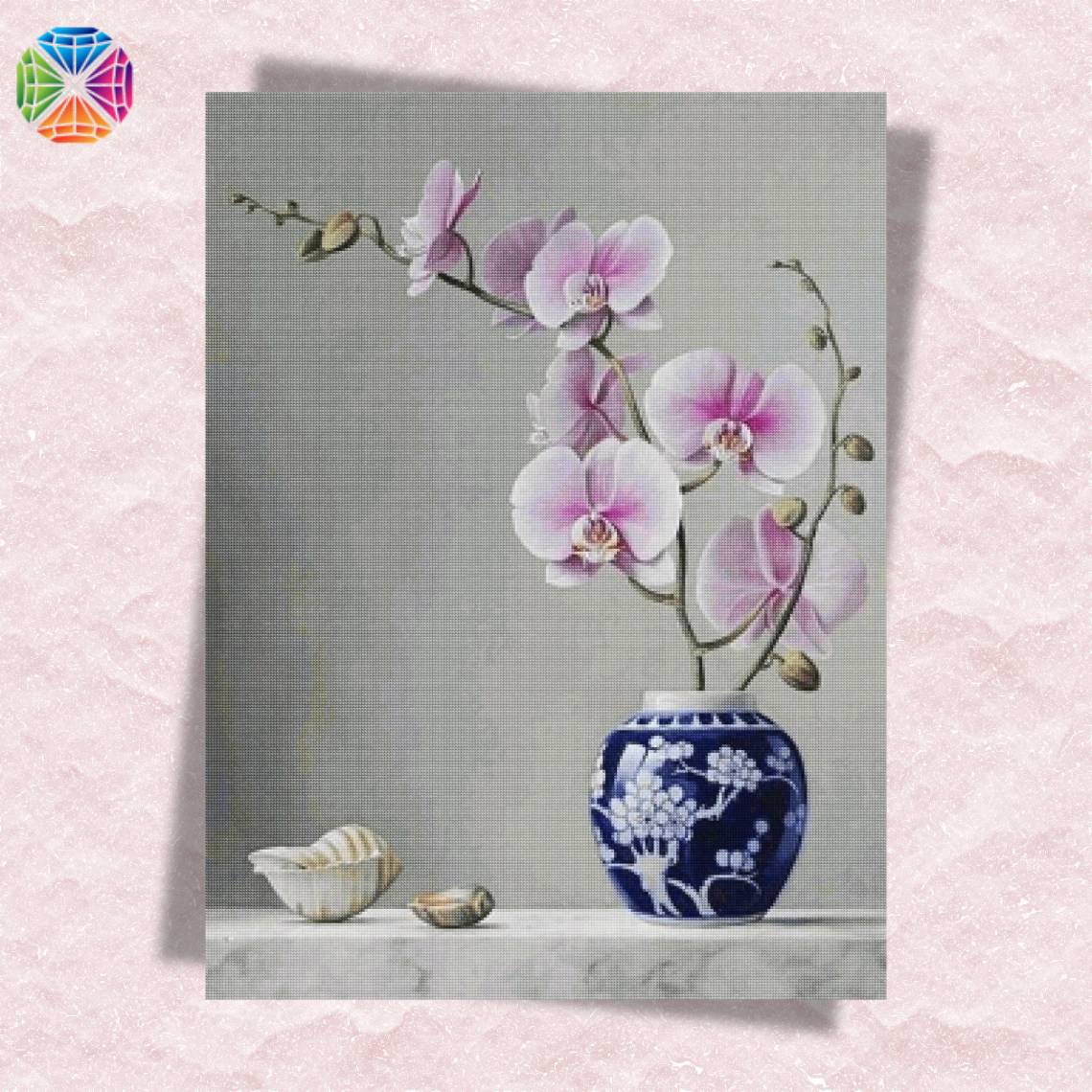 Pink Orchid - Diamond Painting