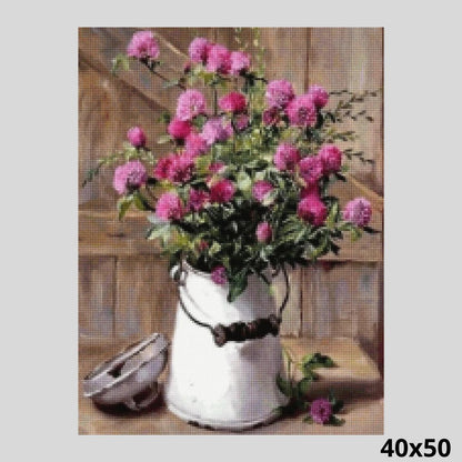 Pink Wild Flowers 40x50 - Diamond Art World
