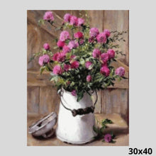 Load image into Gallery viewer, Pink Wild Flowers 30x40 - Diamond Art World
