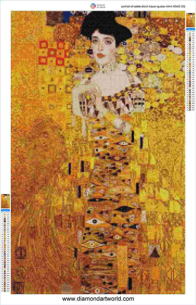 Gustav Klimt - The Woman in Gold - Diamond Painting Layout