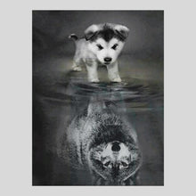 Load image into Gallery viewer, Puppy Reflection - Diamond Painting
